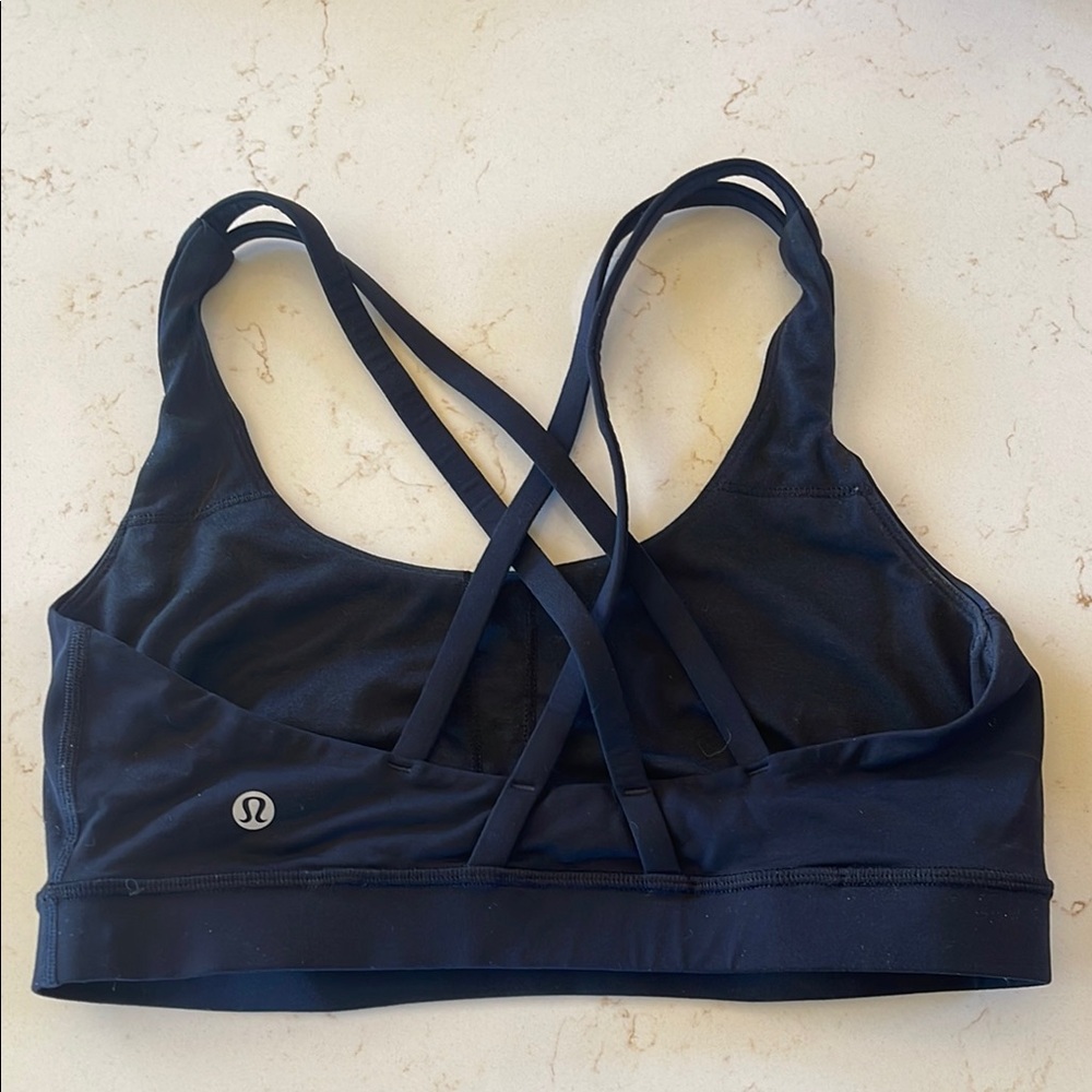 Lululemon Athletica Black Sports Bra with Criss-Cross Straps